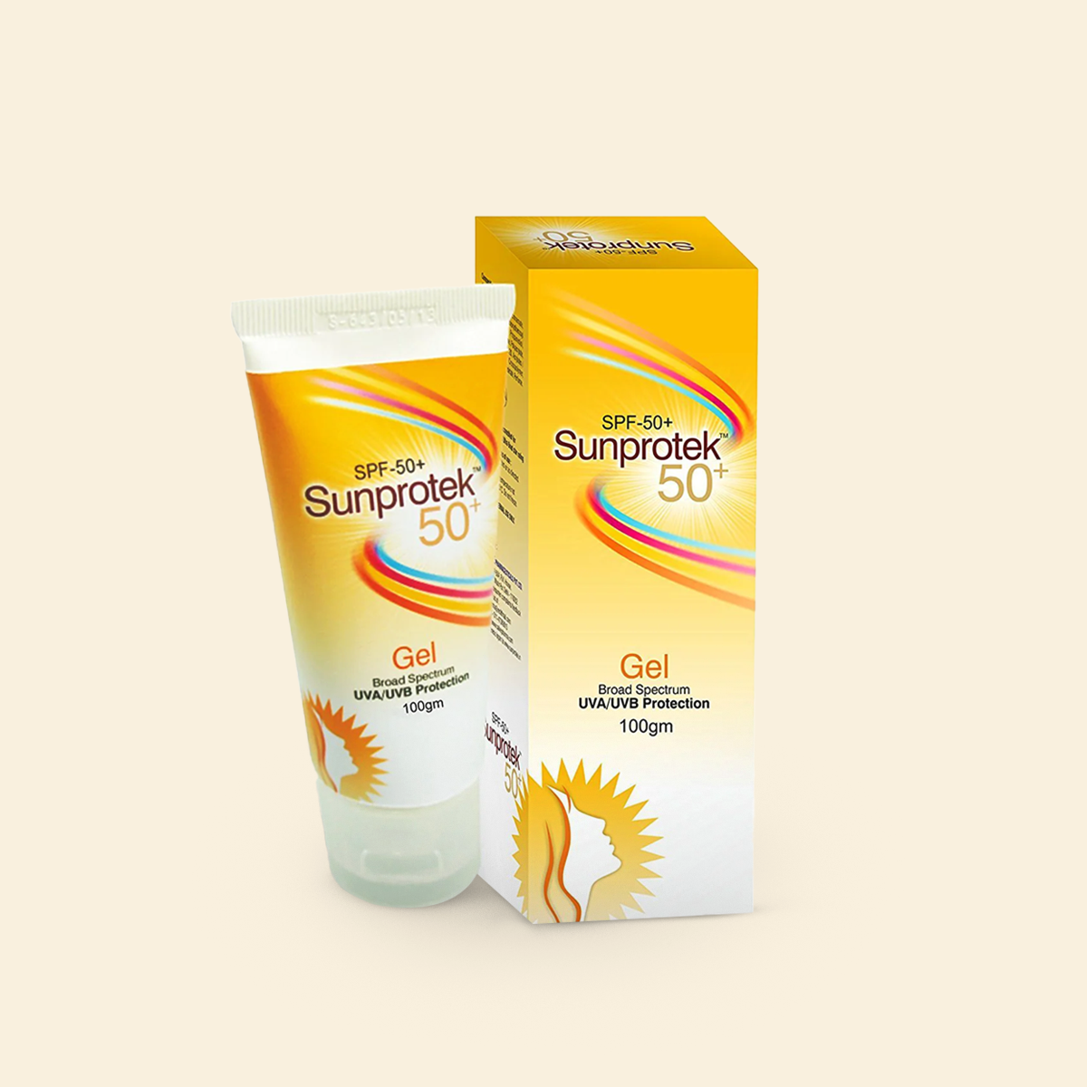 Salve Sunprotek,Sun Care,Sunscreen Gel Sunprotek SPF 50+ Sunscreen Gel Protection 100gm